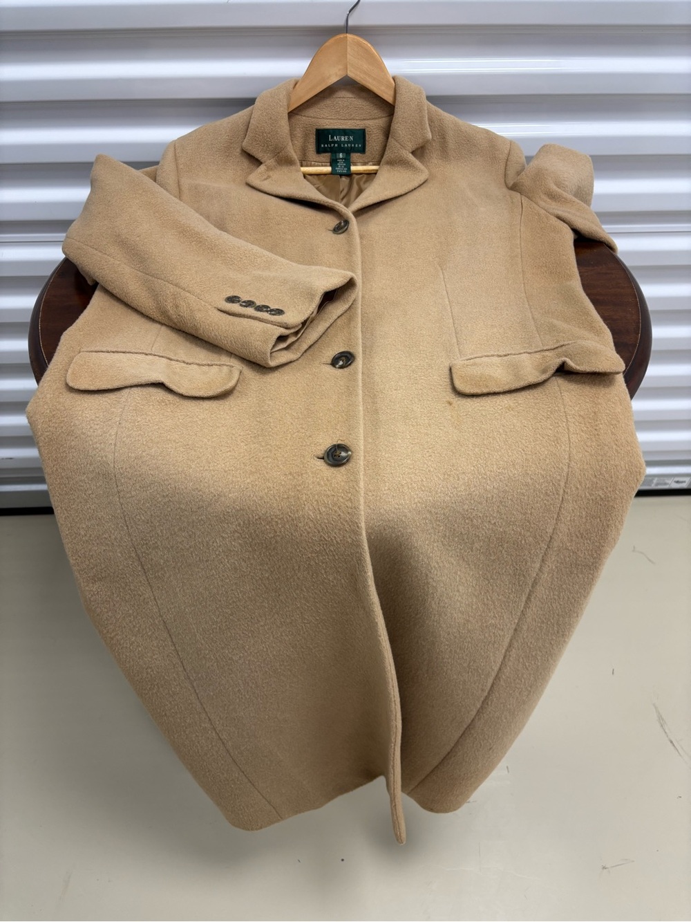 Ralph Lauren 100% Camel Hair Coat